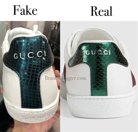 gucci bee shoes fake vs real